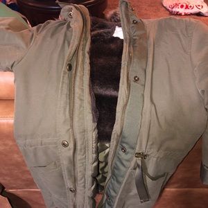 Cooper Key Olive Green Little Girls coat